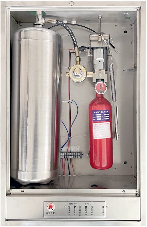 CMJS9-1 system with agent tank and nitrogen cartridge